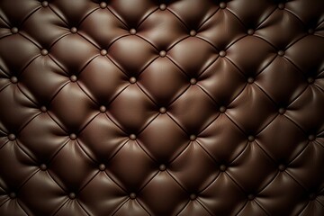 Close Up of Brown Leather Upholstery