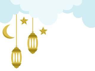 Islamic Lantern Frame Eid Al Adha