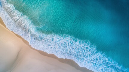 Fototapeta na wymiar Aerial view of a tropical beach