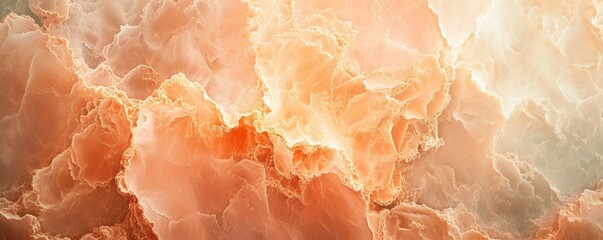 Abstract orange texture resembling crystalline structures