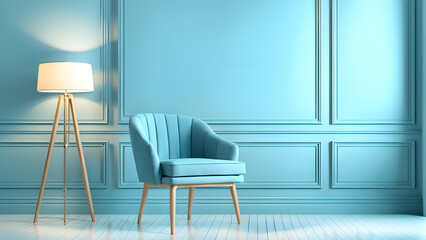 Managing Mental Health 3D Empty Chair Template for Stress and Anxiety Relief in Mental Health