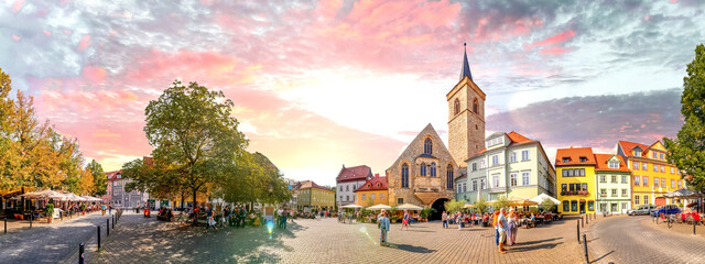 Altstadt, Erfurt, Deutschland  - obrazy, fototapety, plakaty