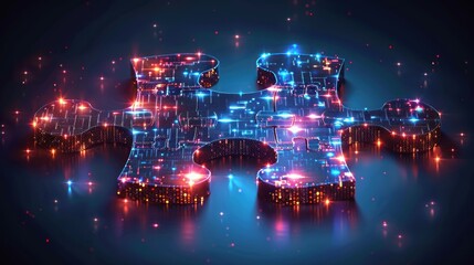 Digital single puzzle.