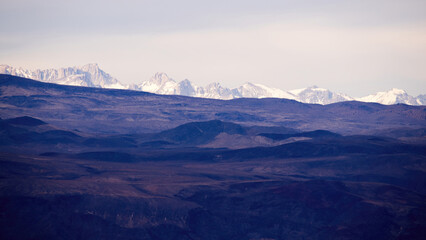 Mountains with snow