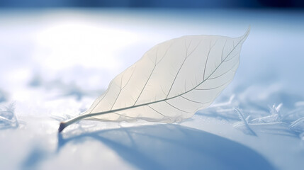 minimalist abstract leaves