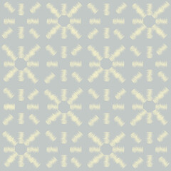 Abstract arabesque seamless pattern. Artistic ripple line with geometric shapes. Linea fabric texture