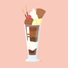 dark chocolate parfait