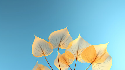 Fototapeta premium simple natural leaves background