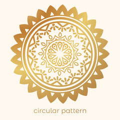 luxury mandala pattern background, circular pattern vector design