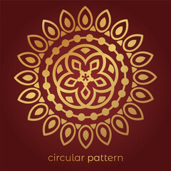 luxury mandala pattern background, circular pattern vector design