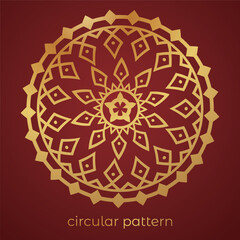 luxury mandala pattern background, circular pattern vector design