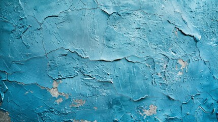 Abstract Wide Angle light blue stucco Background. Wall building Close up. Rough Surface plaster Texture With Copy Space for design - generative ai