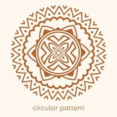 luxury mandala pattern background, circular pattern vector design