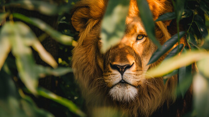 portrait of a lion