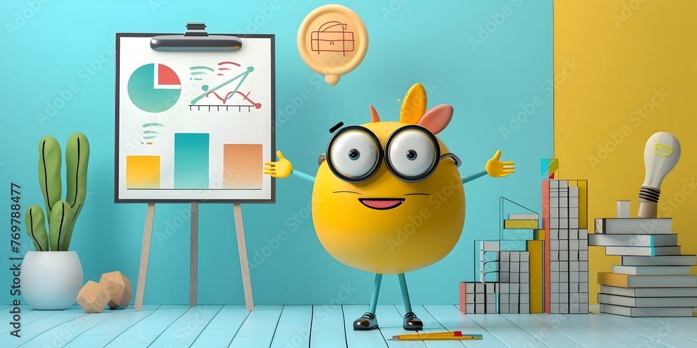 Poster The Animated Character Assisting with Visuals and Analytics for Presentations and Discussions