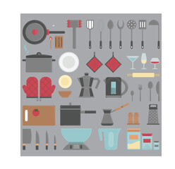 cooking sets vector - eps 10