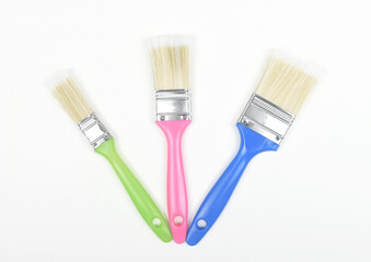 paint brush on white background.