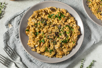 Healthy Italian Mushroom Risotto
