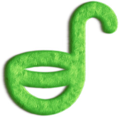Ladle Green Fluffy Icon