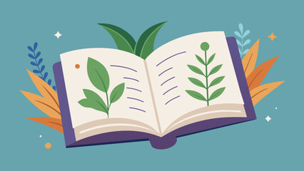  A closeup of a herbal remedy book open to a page discussing the benefits of using sage in both aromatherapy and traditional medicine.