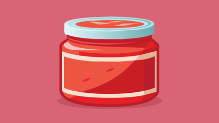  A jar of vibrant red herbal paste made from natural ingredients used for topical application and known for its antiinflammatory and - obrazy, fototapety, plakaty