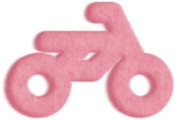 Motorbike Pink Fluffy Icon