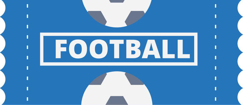 Football coupon icon cartoon vector. Visit stadium card. Final sport match