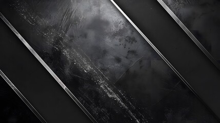 Shiny diagonal strokes featuring distressed texture against black backdrop, murky grungy surface