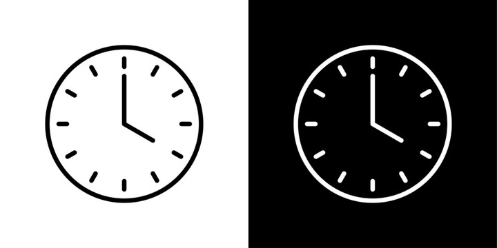 時計の編集可能なベクターデザイン