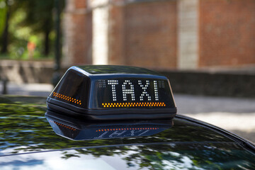 Belgian taxi sign
