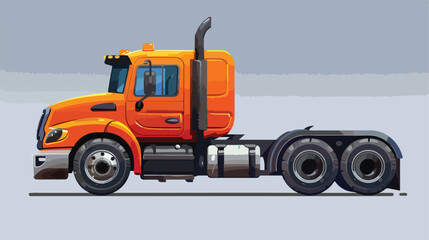 Delivery or cargo truck icon image flat cartoon 