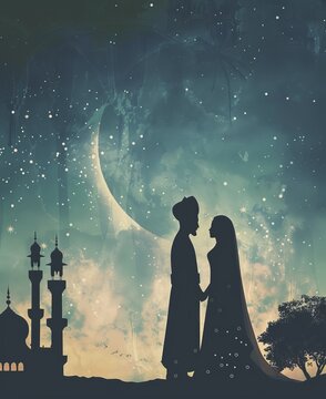 Islamic nikah concept background