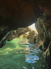 Cave in the beach