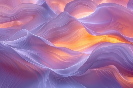 An abstract digital artwork with a gradient of vivid colours and a captivating texture with flowing waves