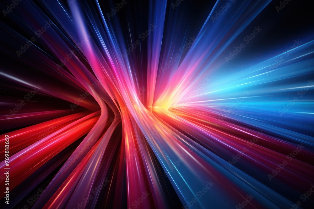 Poster colorful background with vibrant lines and colors generative ai