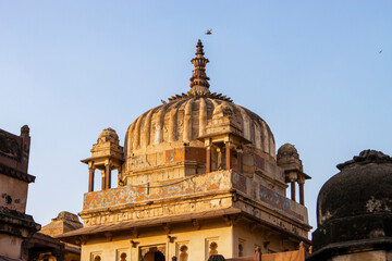 Fototapeta premium Exterior of the Datia Palace (Bir Singh Palace) in Datia, Madhya Pradesh, India, Asia
