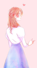 爽やかな女性　笑顔　恋愛