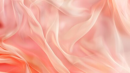 Light pale coral abstract elegant luxury background. Peach blue shade. Color gradient. Blurred lines, stripes. Drapery. Template. Empty. Mother's day. Baby, child Birthday, Valentine - generative ai