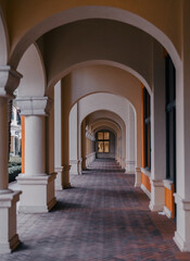 Fototapeta na wymiar arches of the palace of arts coral gables 