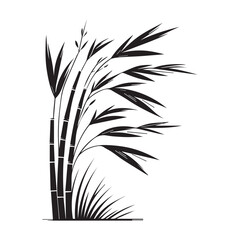 wheat tree simple vector logo - 014