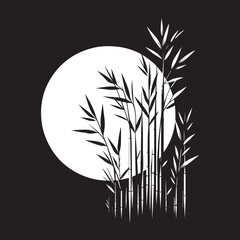 wheat tree simple vector logo - 017