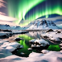 a breathtaking view of the northern aurora lights