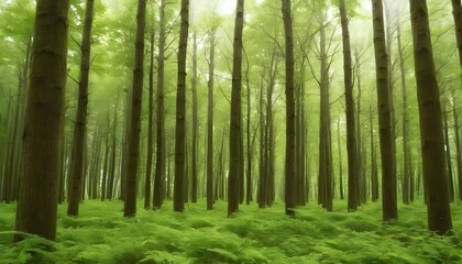 Fototapeta premium Picture A Forest Where Trees Sing Songs Of The Ear 2