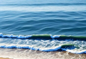 Pixel Art A Pattern Of Gentle Waves Washing Onto T