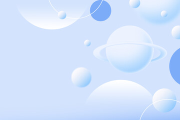 Abstract geometric background gradient soft light blue bokeh for Graphic Business background hitech technology digital design illustration web template background backdrop desktop wallpaper bubbles