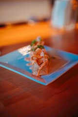 Obraz na płótnie Canvas fish in a restaurant salmon 