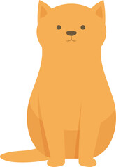 Cat fun nature icon cartoon vector. Spaniel comic fun. Pet nature animal