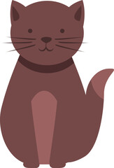Care animal pet cat icon cartoon vector. Animal friendship. Stand comic
