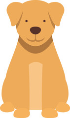 Cute happy puppy icon cartoon vector. Doggy animal. Home adopt pet