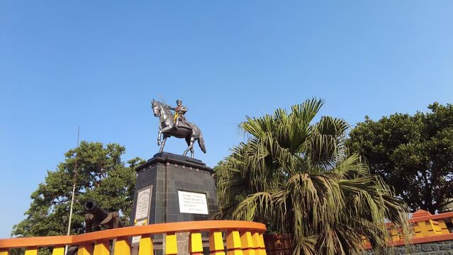24 March 2024, Pratapgad: Historic Maratha fort, one of the Most crucial forts of Shivaji Maharaj, Near Mahabaleshwar, Maharashtra, India.